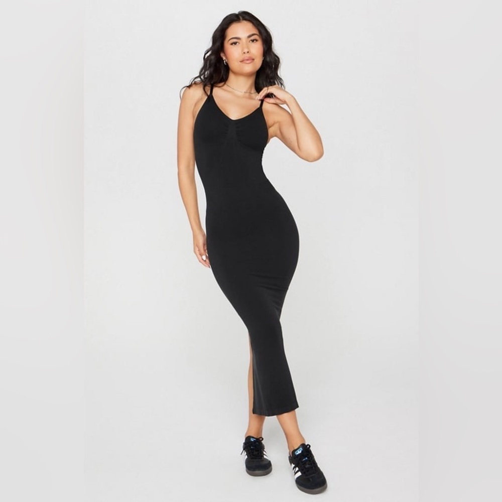 NWT Yitty Smooth As Hell Shaping Maxi Dress Iconic Black M Y80